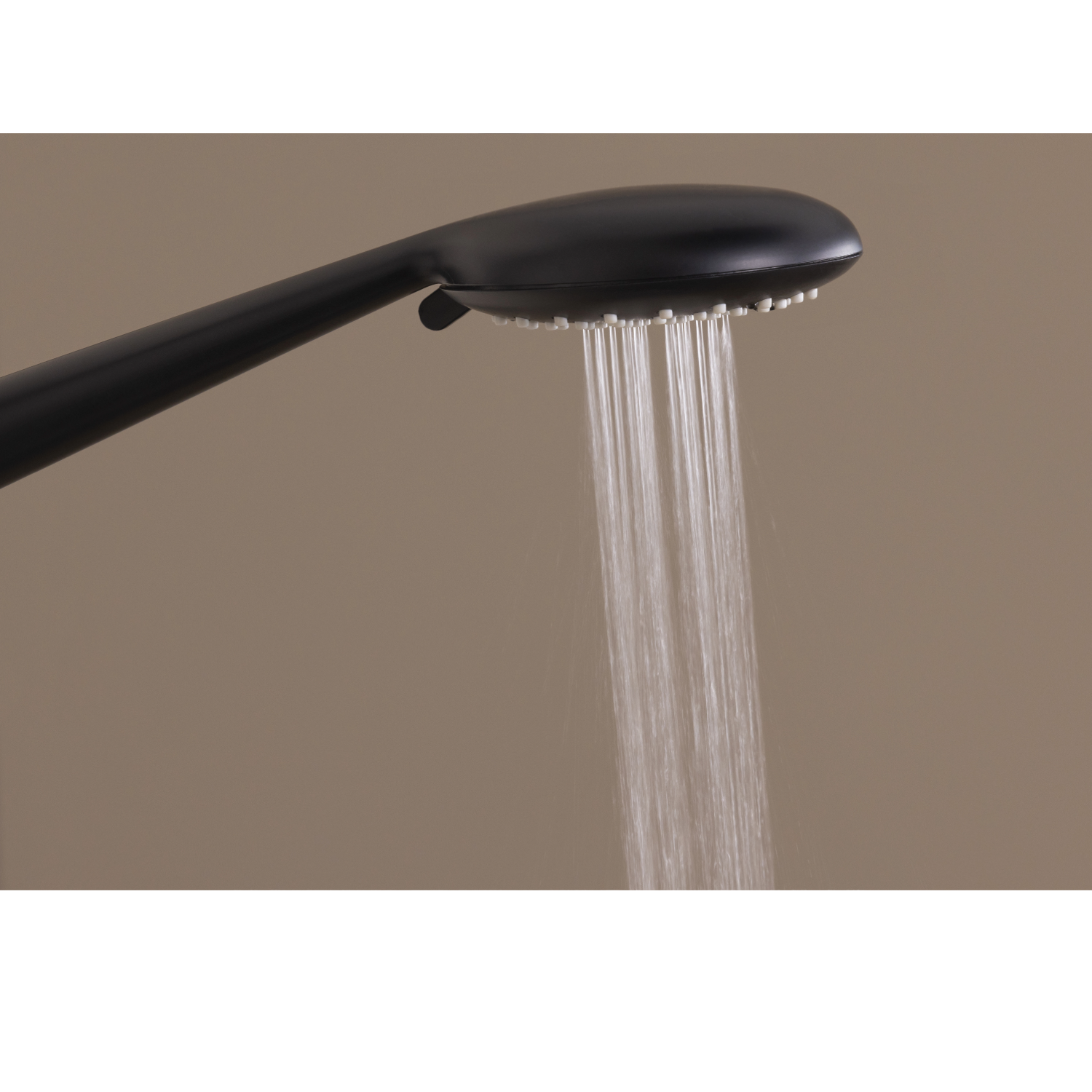 Colonne de douche thermostatique noire – Laiton, tête 230 mm