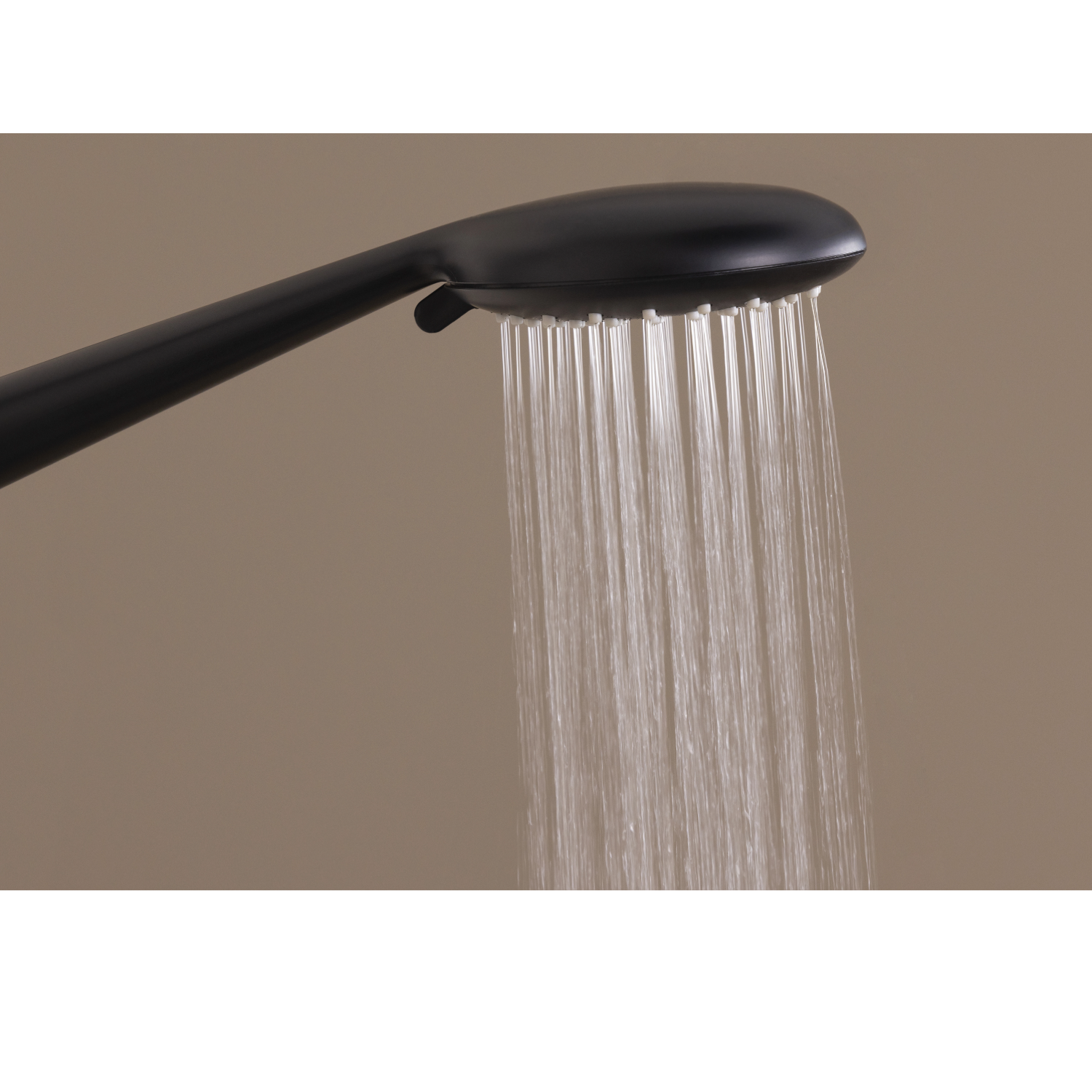 Colonne de douche thermostatique noire – Laiton, tête 230 mm