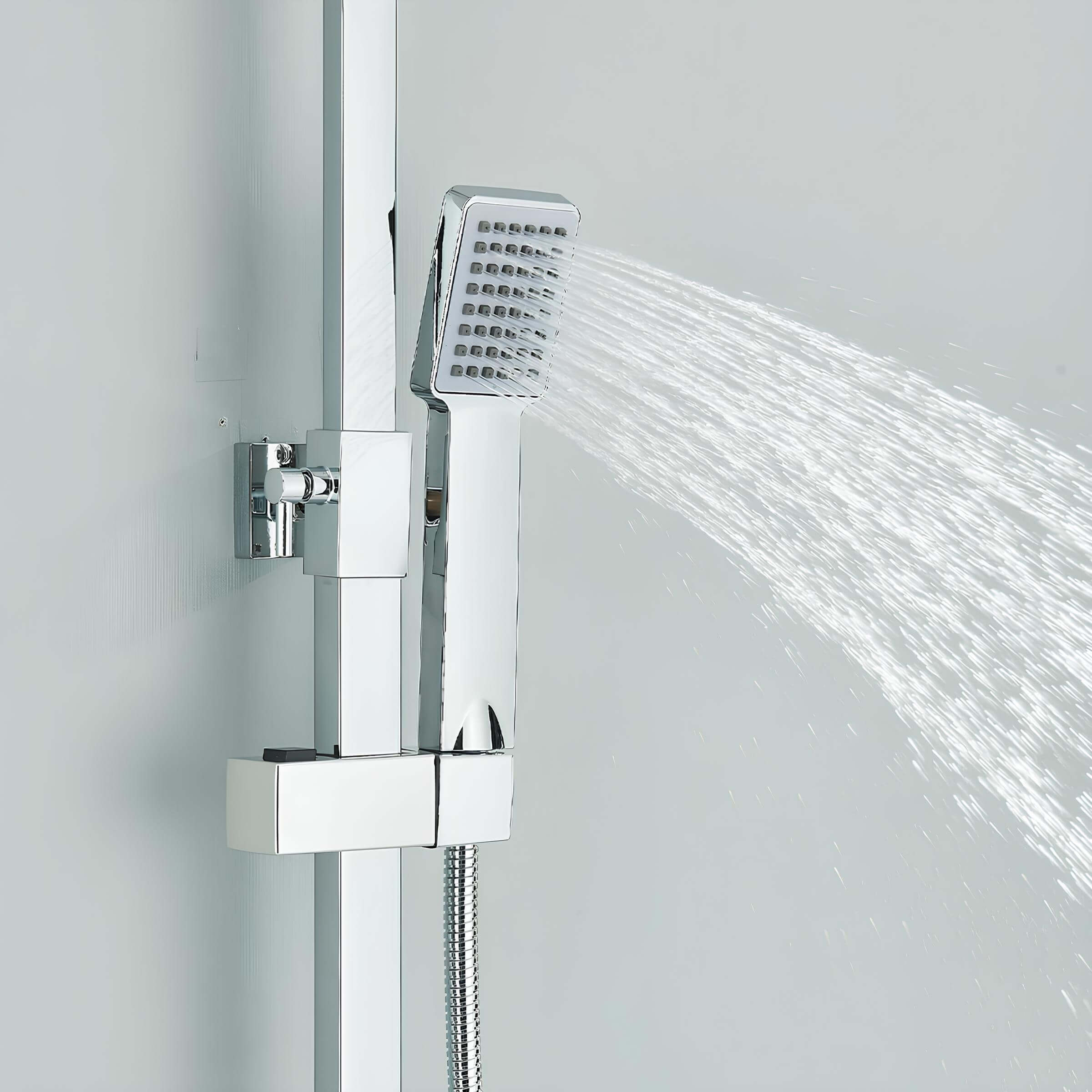 Ensemble de douche thermostatique – Colonne réglable, chromé