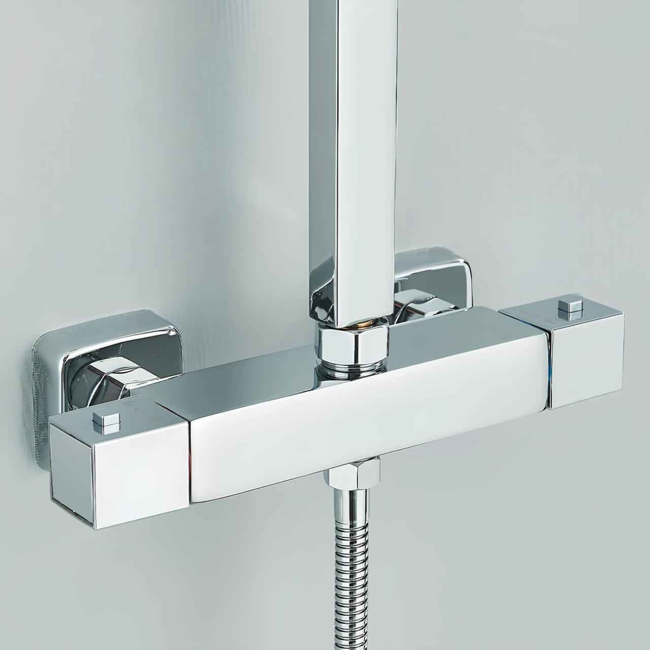 Ensemble de douche thermostatique – Colonne réglable, chromé