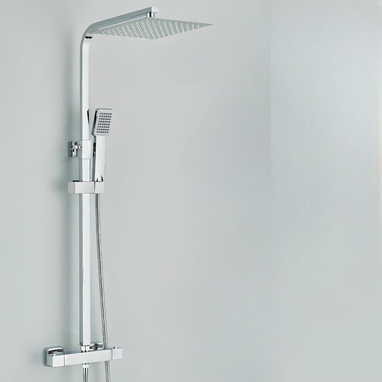 Ensemble de douche thermostatique – Colonne réglable, chromé