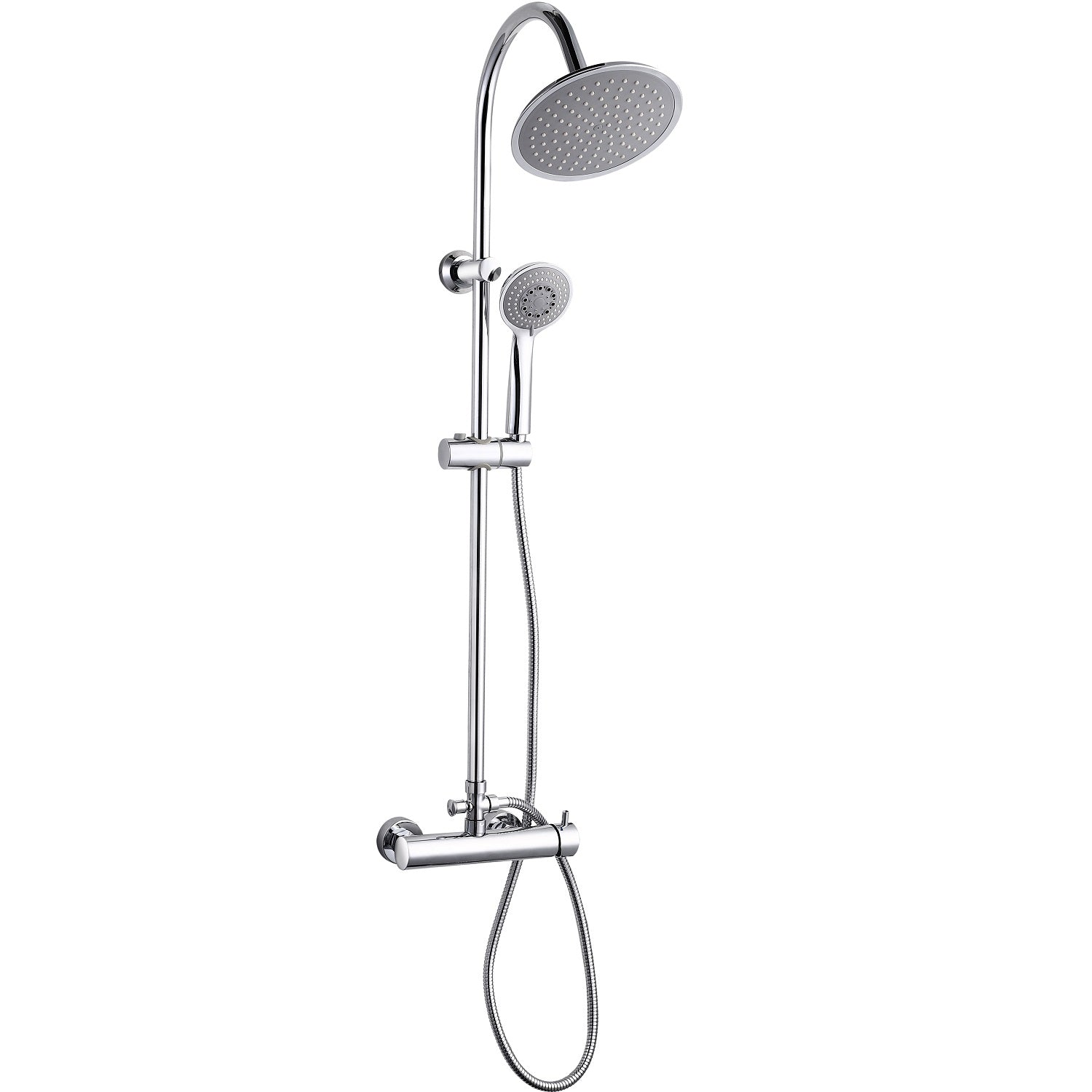 Colonne de douche mécanique chromée – Cartouche céramique 35 mm