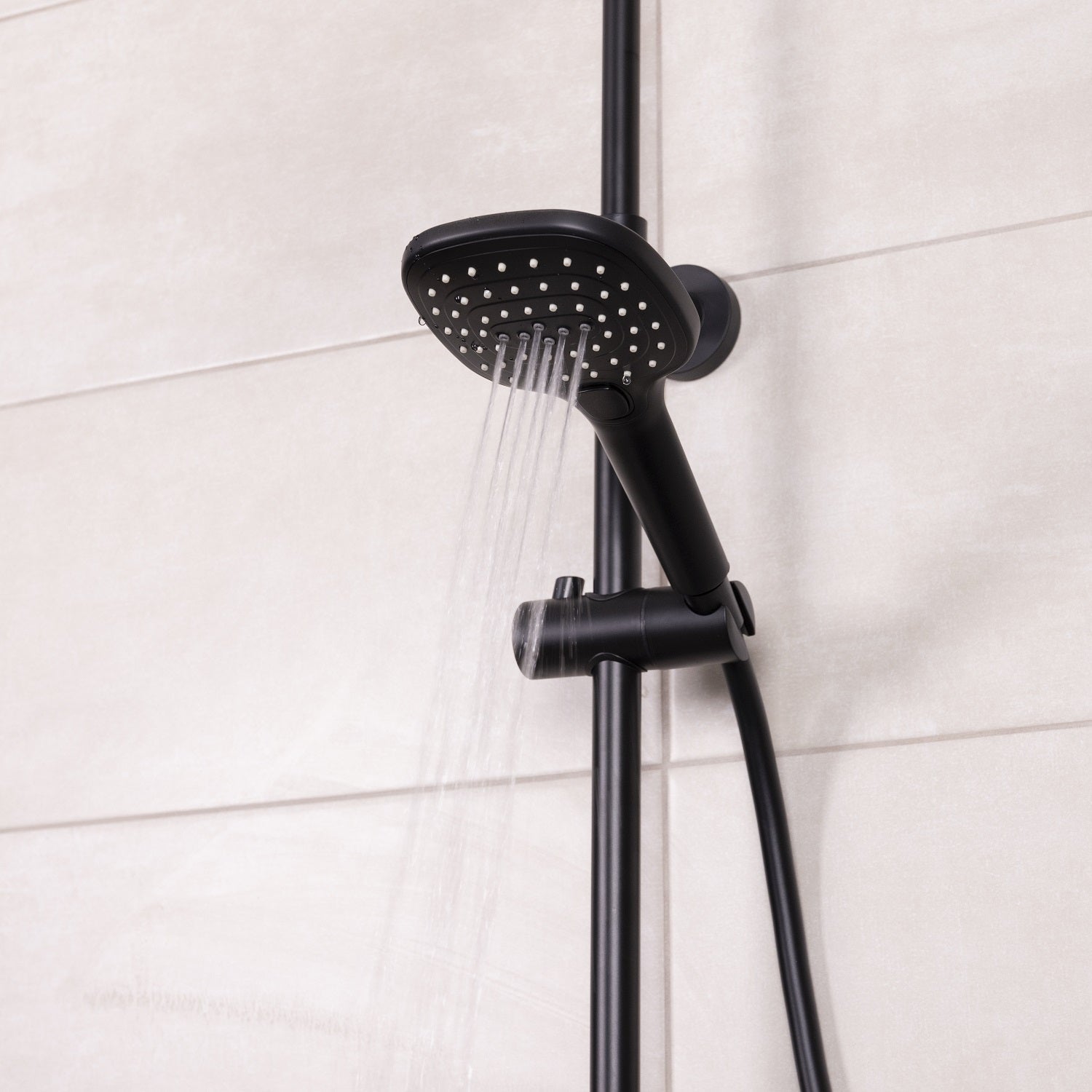 Colonne de douche thermostatique laiton – Tête carrée 240 mm