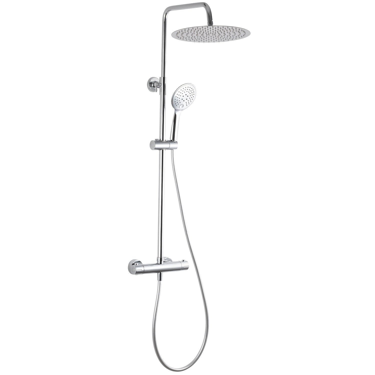 Colonne de douche thermostatique laiton – Tête XXL 300 mm