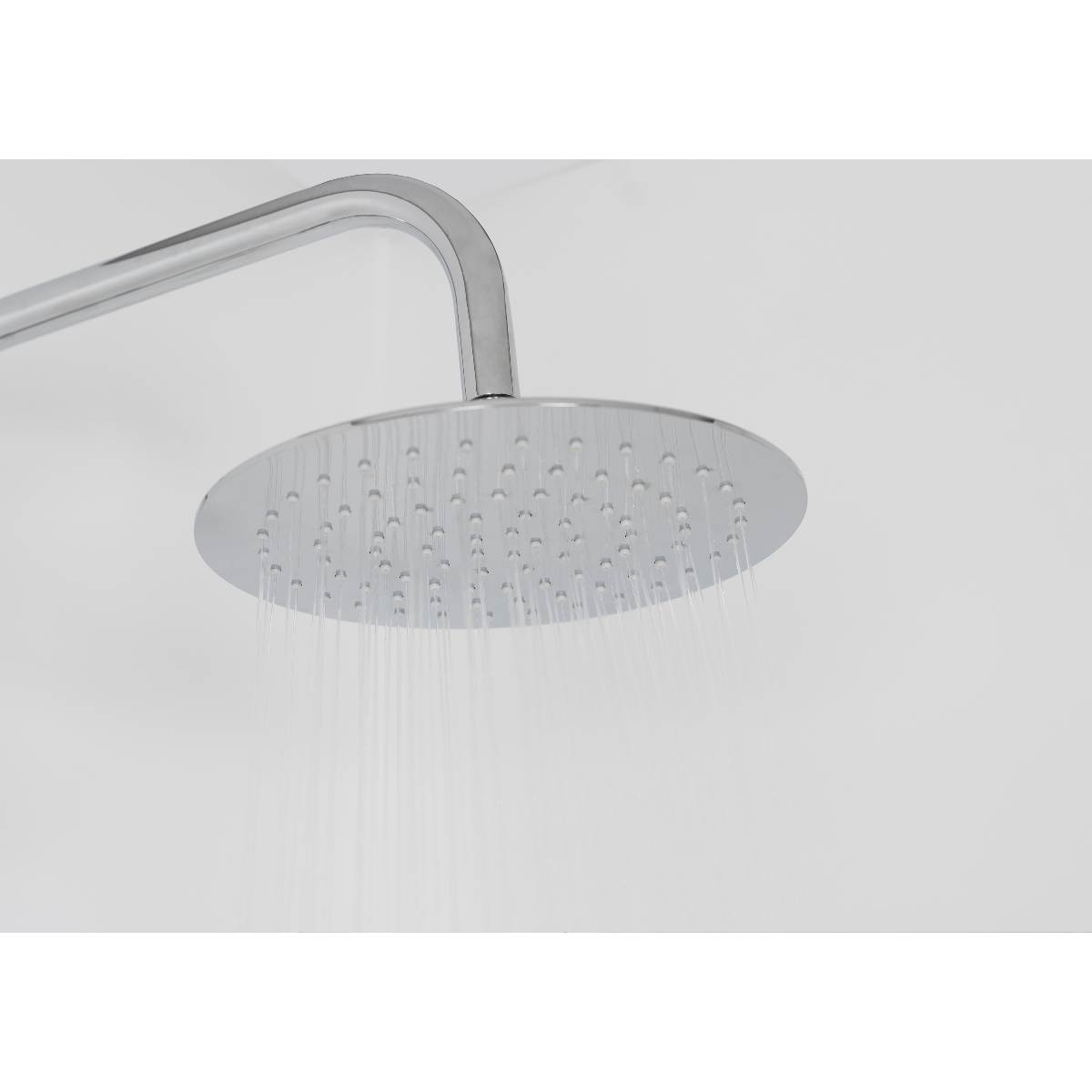 Colonne de douche thermostatique chromée – Laiton, tête 230 mm