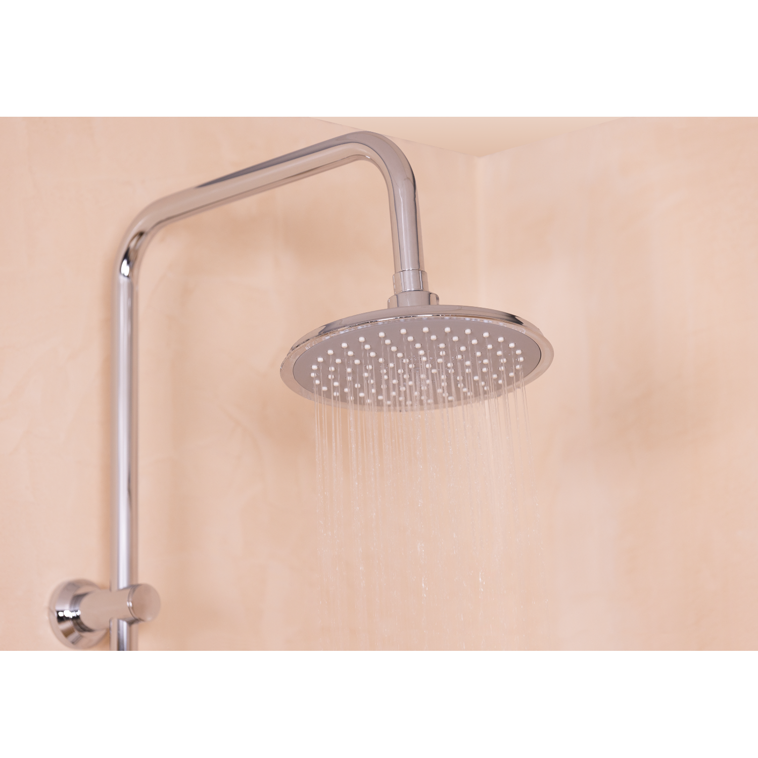 Colonne de douche sans robinetterie – Chromé, tête 200 mm