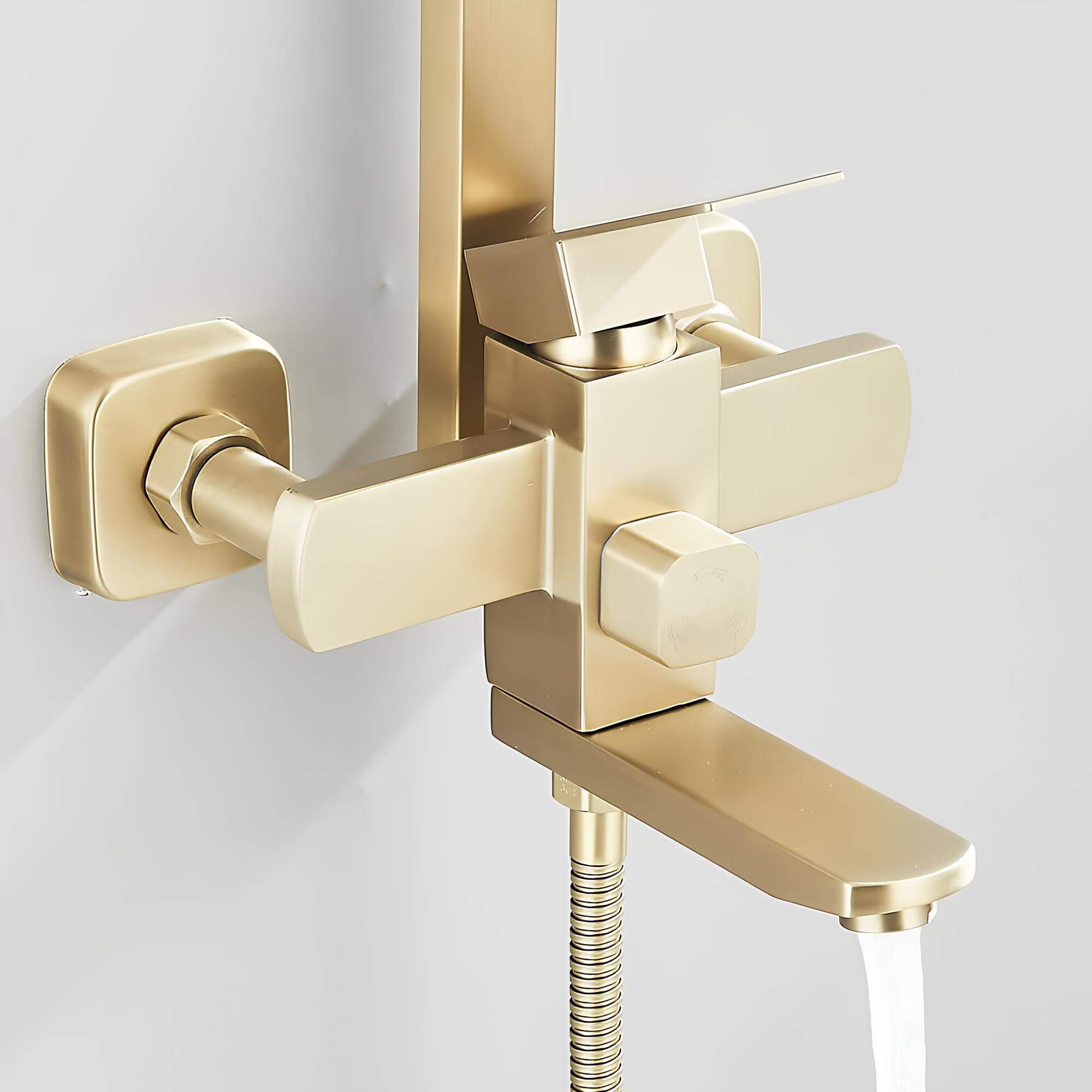 Ensemble douche 3-en-1 – Pluie, douchette et bec pivotant