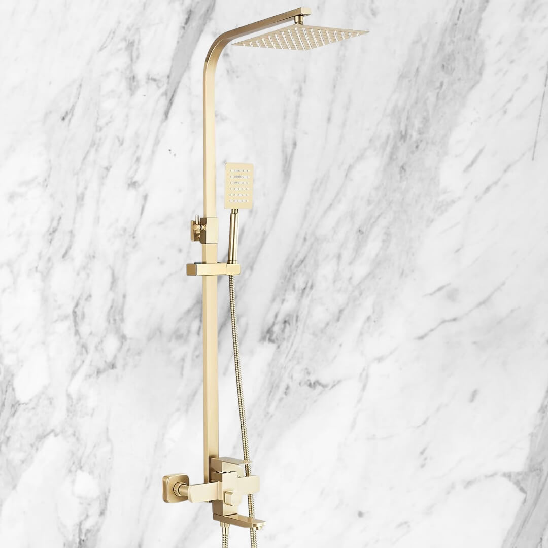 Ensemble douche 3-en-1 – Pluie, douchette et bec pivotant
